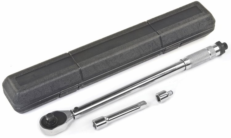 Torque Wrench with Case 1/2" Square Drive 10 to 150 ft/lbs