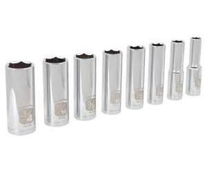 SAE Laser Etched Socket Set 5/16" to 3/4" Deep Sockets