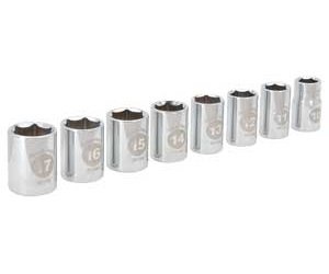 Metric Laser Etched Socket Set 10mm to 17mm Short Sockets