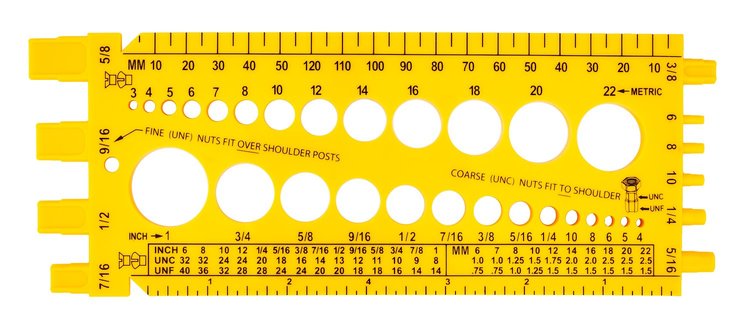 Bolt & Nut Gauge [Standard and Metric]