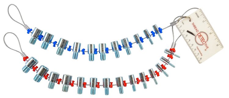 Standard Thread Gauge [SAE #6-32 thru 1/2 in.-13 and Metric 4 mm x 0.7 thru 12 mm x 1.75]