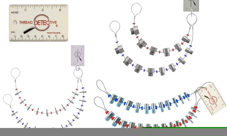 Combo Thread Gauge Set [SAE #1-64 thru 1 in.-12 and Metric M1.2 x 0.25 mm thru M24 x 3.0 mm]