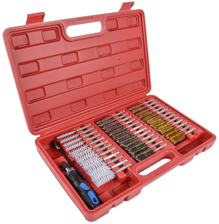 Bore Brush Set 36 Brushes with 2-Piece Handle
