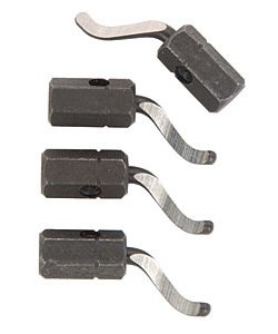 Replacement 1/4" Hex Deburring Blades 4/pkg