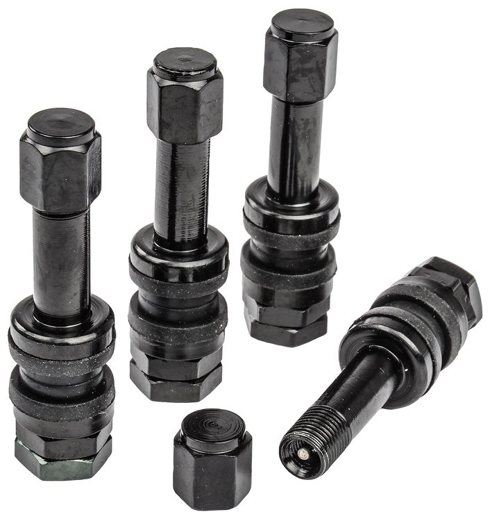 Valve Stems Black TR48E Mount 1.89 in. Extended Length