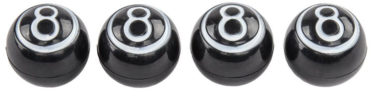Valve Stem Caps with 8-Ball Design