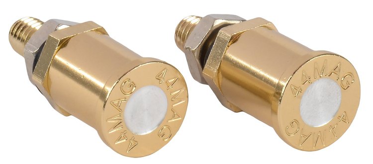 License Plate Fasteners with 44 Magnum Design