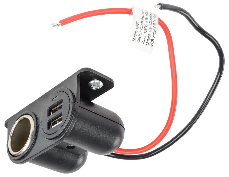 Power Outlets Dual USB and 12V
