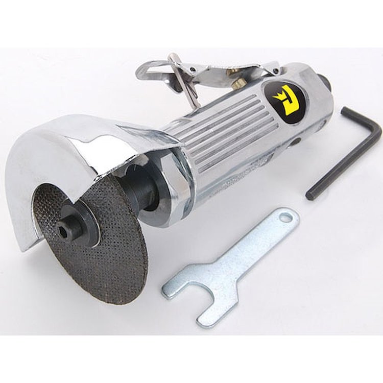 Air Cut-Off Tool with Safety Shield and 3" Cutting Disc