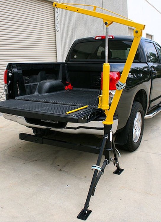 Hydraulic Hitch-Mounted Crane [Three Boom Capacities: 500 lbs. 750 lbs. & 1000 lbs.]