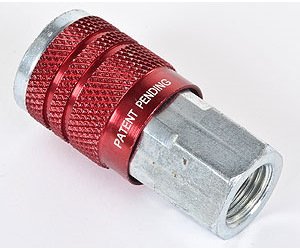Military/Industrial Quick Disconnect Air Hose Coupler 1/4" NPTF (Type D)