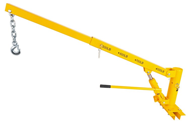 Pickup Truck Bed Mounted Crane with 1,000 lb. Lift Capacity