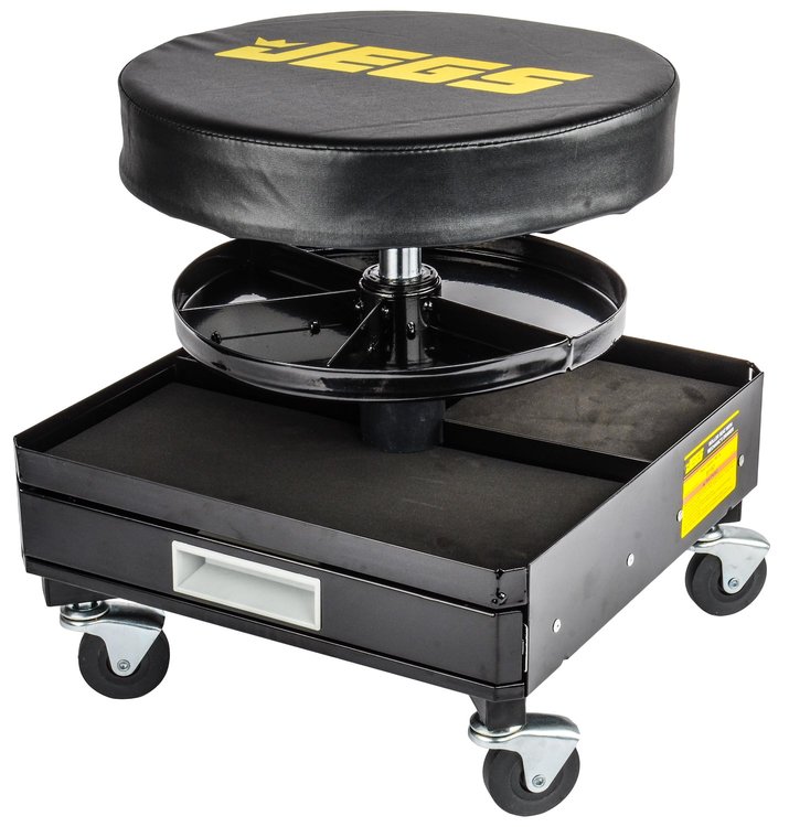Mechanic Seat with Drawers and Tool Trays 300 lb. Capacity