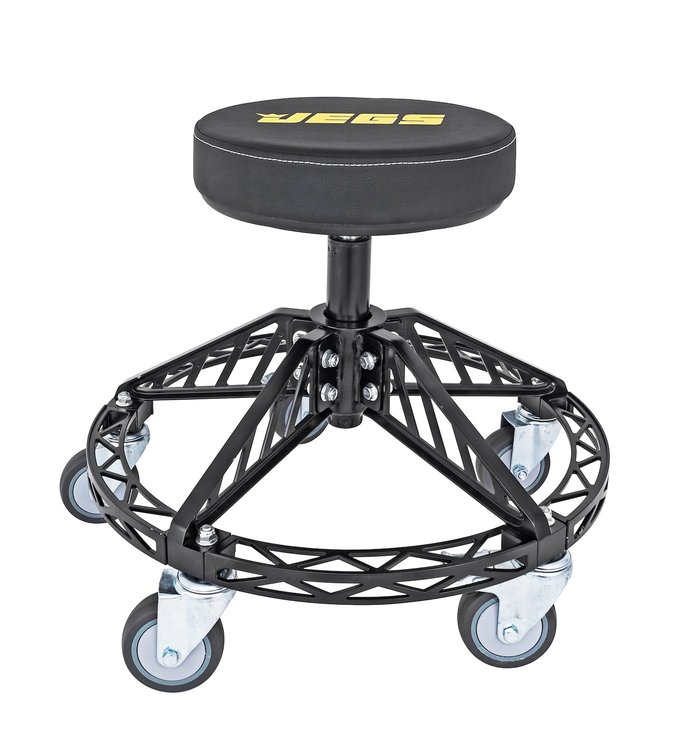 Heavy-Duty Rolling Shop Stool w/Pneumatic Adjustable Height from 21 in. to 27 in. [300 lb. Capacity]