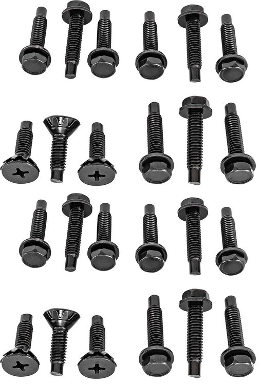 Door Hinge Bolt Kit Fits Select 1966-1967 Buick, Chevrolet, Oldsmobile and Pontiac Models