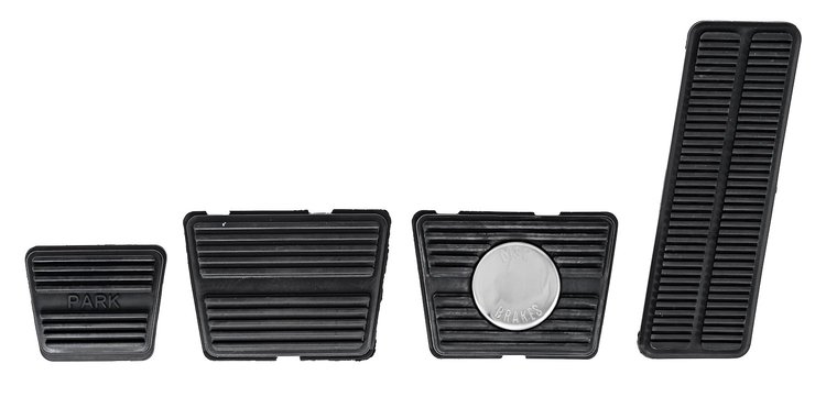 Pedal Pad Kit for Select 1968-1972 GM Vehicles [w/ Disc Brakes & Manual Transmission]