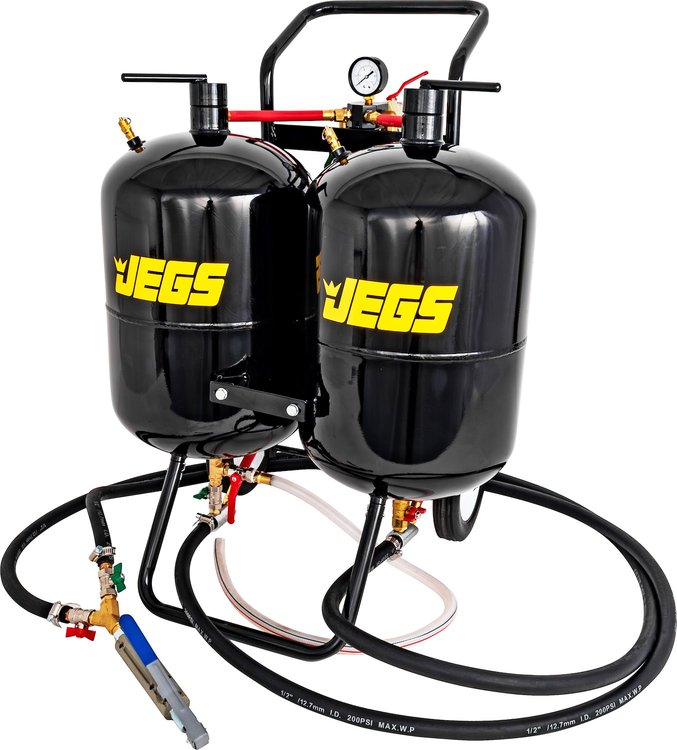 Dual Tank Abrasive Soda Blaster