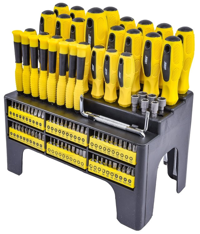 Screwdriver and Bit Set [100-Piece]