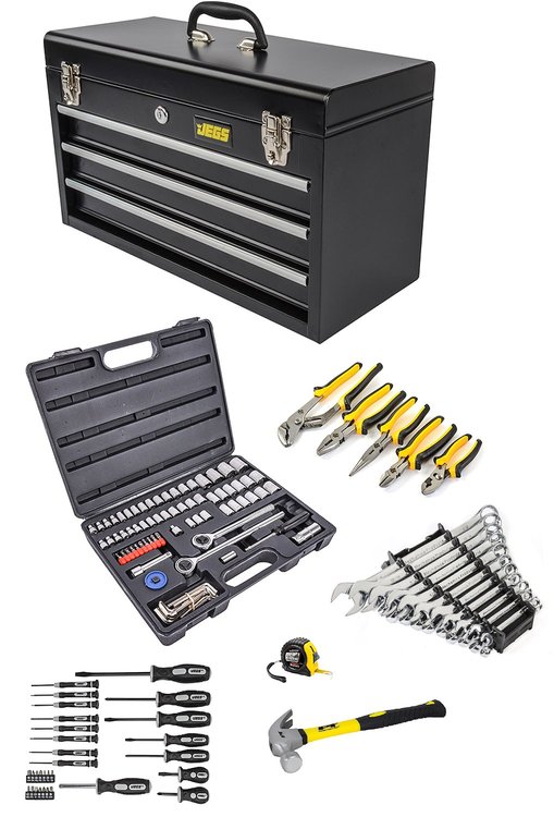 3-Drawer Portable Tool Box Kit