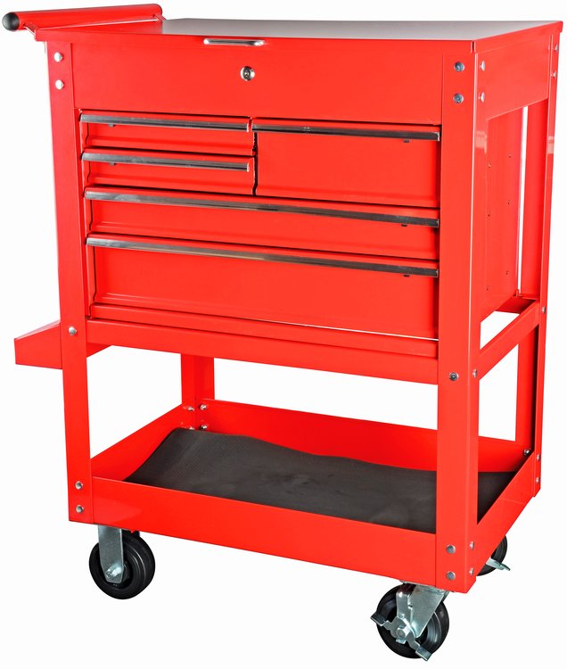 5-Drawer Tool Box Cart [Red]
