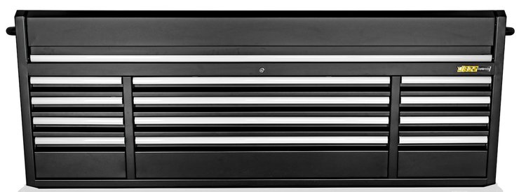 72 in. 12-Drawer Upper Tool Chest [Black Powder-Coated]