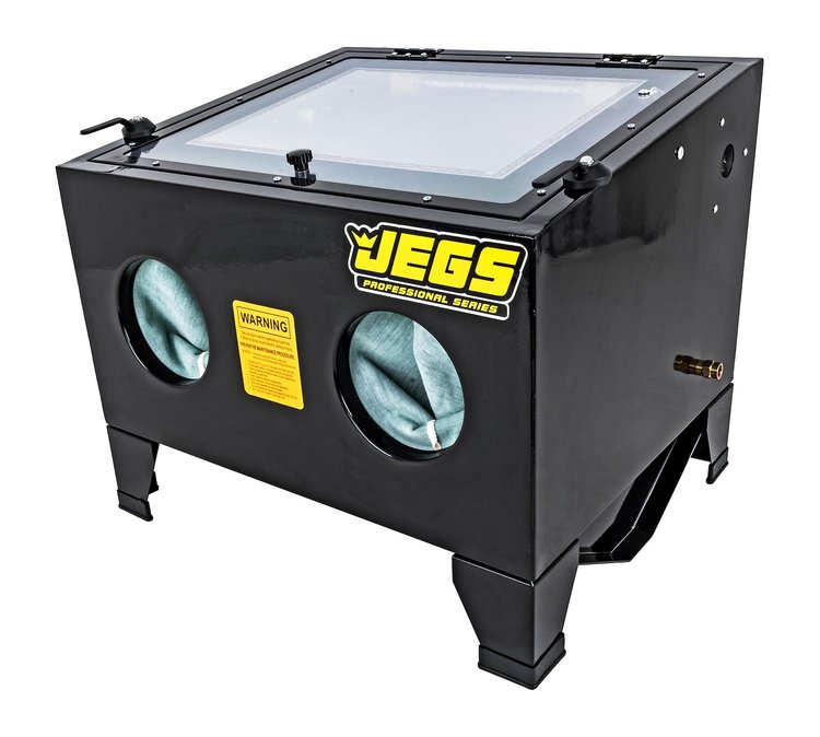 Bench Top Sandblast Cabinet 15-25 cfm @ 40-120 psi [Black]