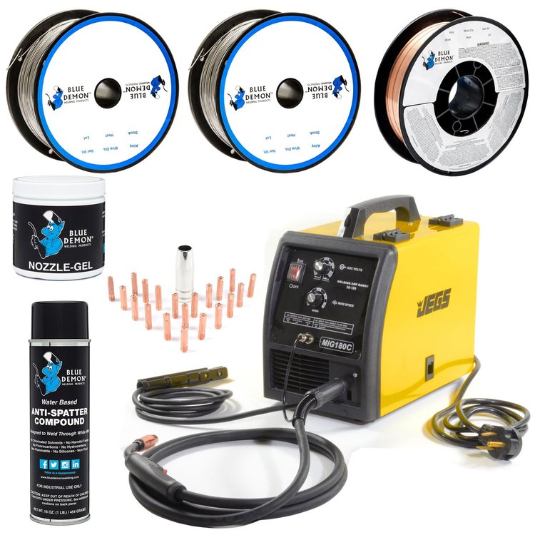 MIG/Arc Welder 180C & Welding Consumables Kit