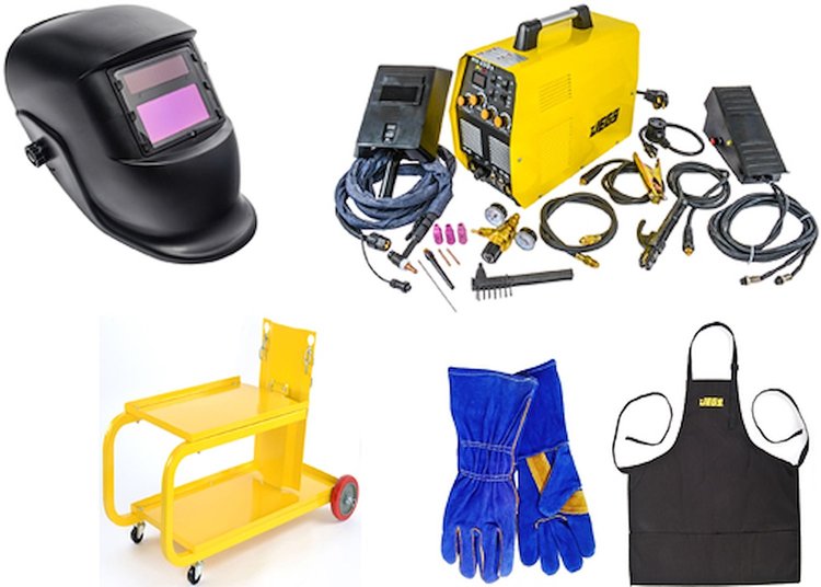 Deluxe Welding Package TIG/Arc 200 Welder [Single Phase 220V AC/DC]