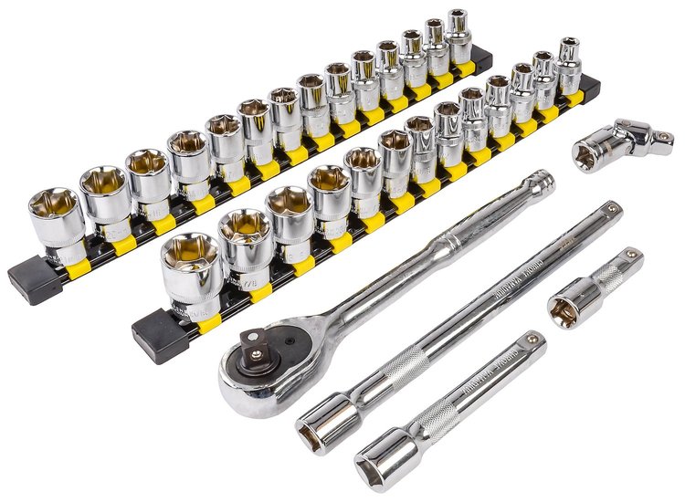 38-Piece SAE/Metric Socket Set [1/2 in. Drive]