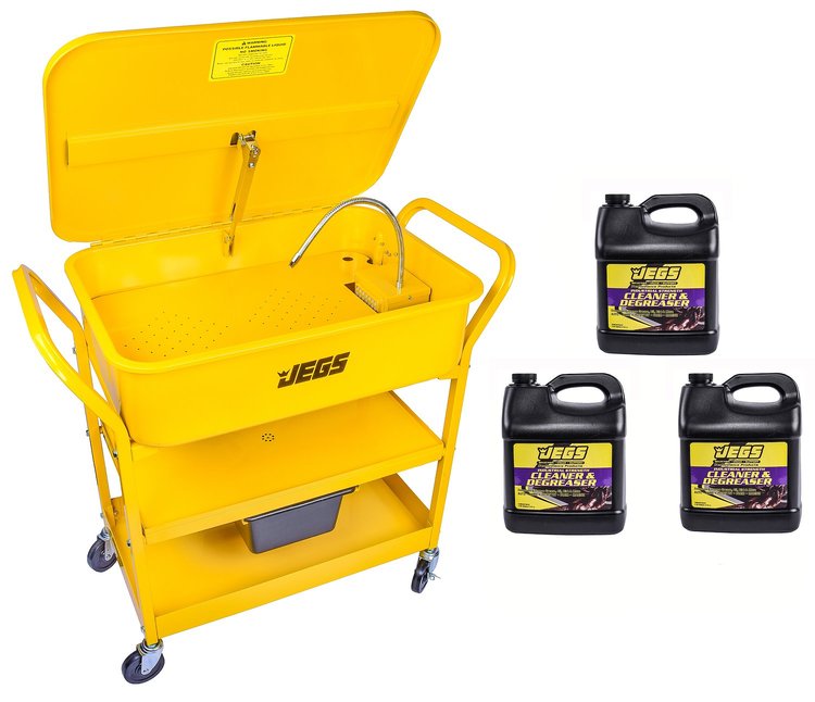 20-Gallon Portable Parts Washer & Cleaning Fluid Kit