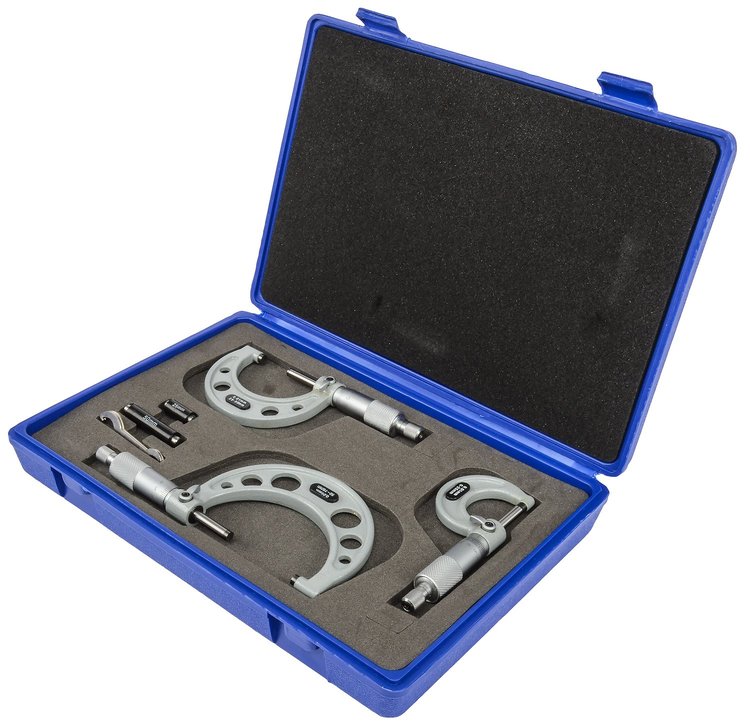 Outside Diameter Micrometer Set  Metric 3-Piece