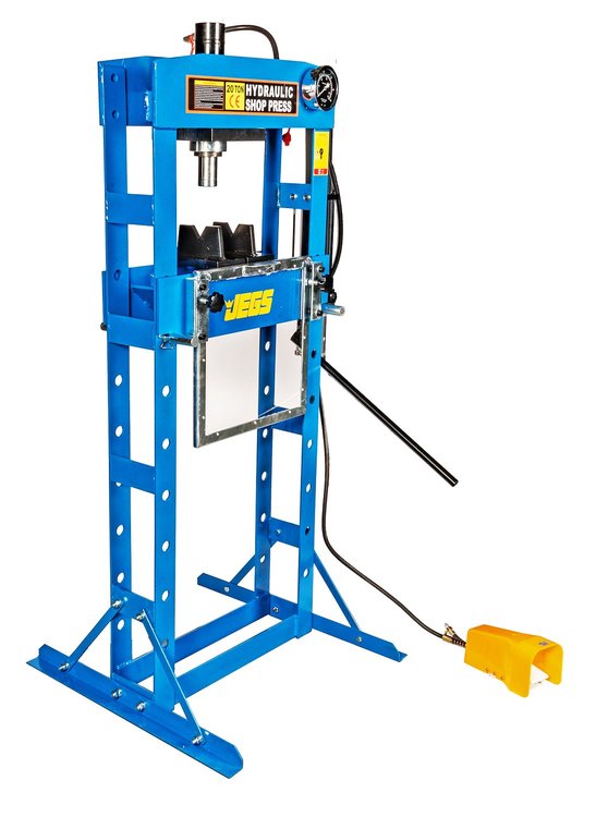 20-Ton Hydraulic Shop Press w/Air Operated Foot Pedal