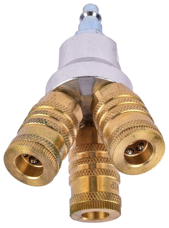 3-Way Round Quick Coupling Air Manifold
