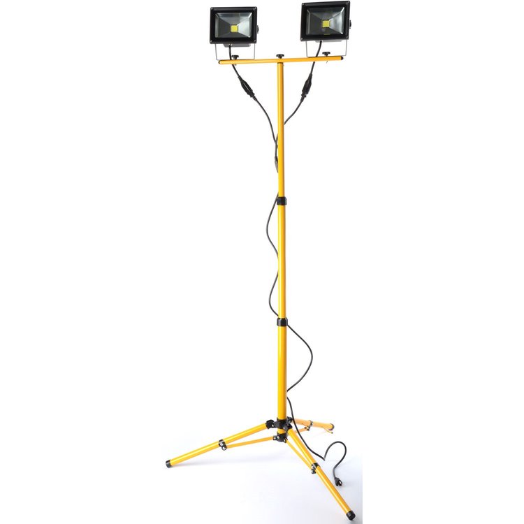 Twin-Head LED Work Light with Tripod