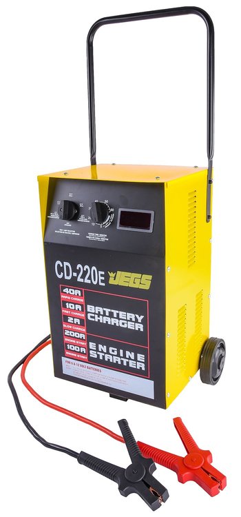 Battery Charger with Engine Start [220, 100, 40, 10, 2 Amp]