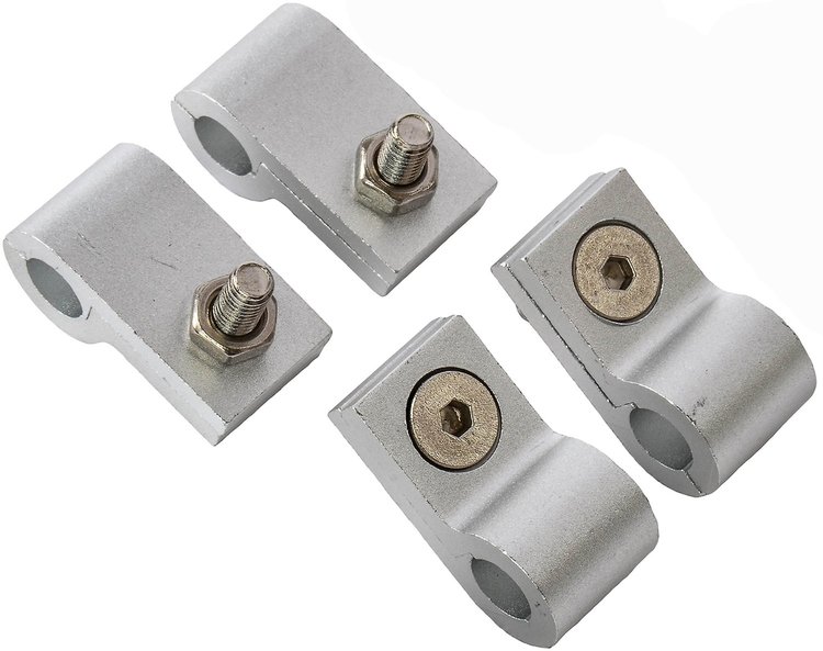 Line Clamps, 3/8 in. [4 pack, Natural Aluminum]