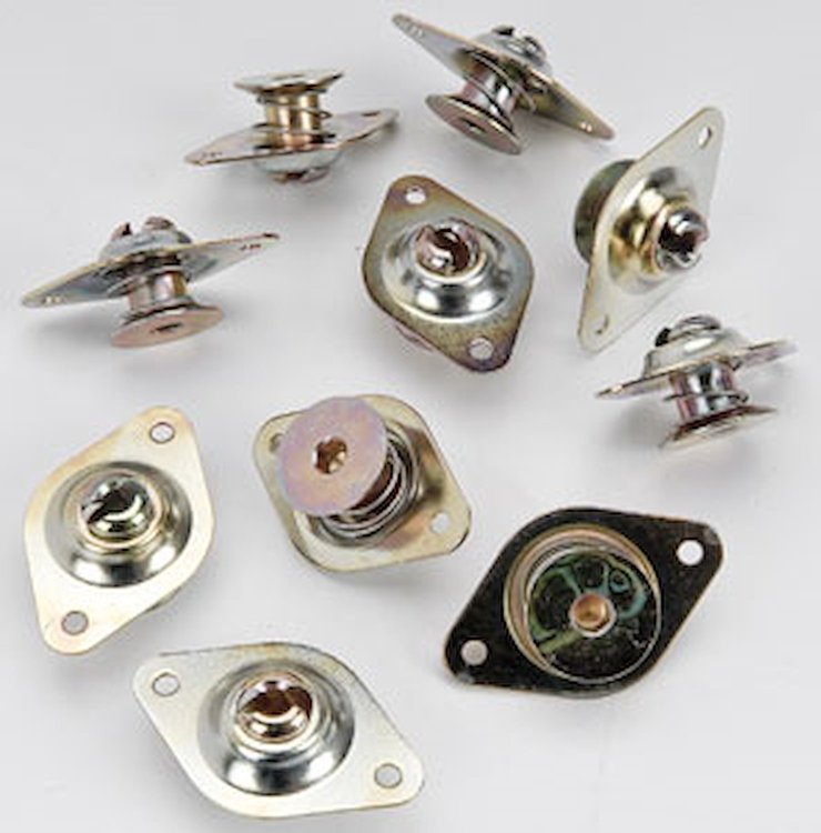 Quarter-Turn Fasteners 3/8" Hex (Zinc Dichromate/Gold)