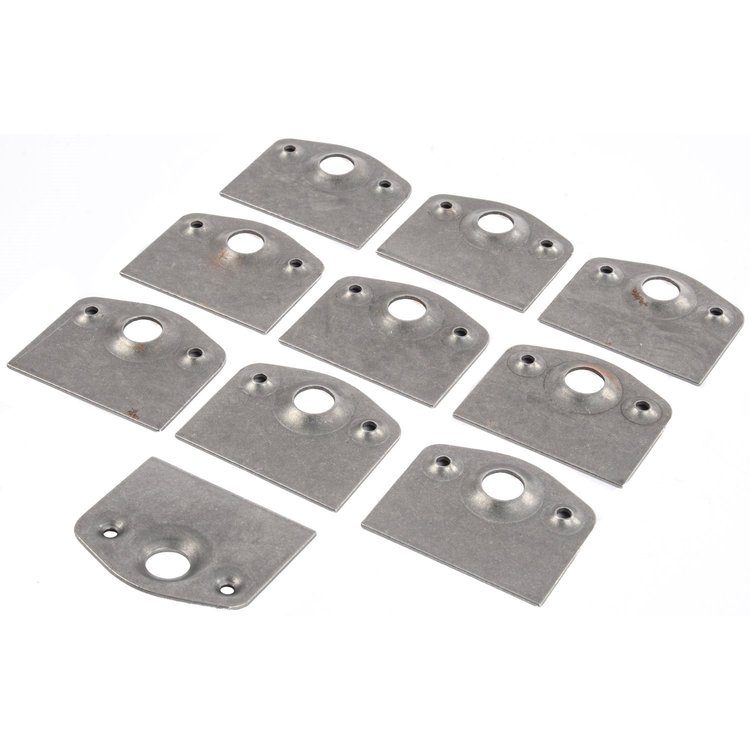 Flush Mounting Tabs For 5/16" Oval-Head Quarter-Turn Fasteners