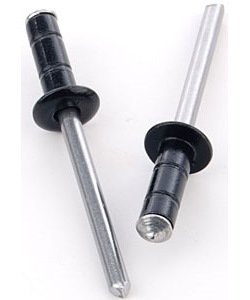 Aluminum 3/16" Rivets 3/8" Button Head, Steel Nail