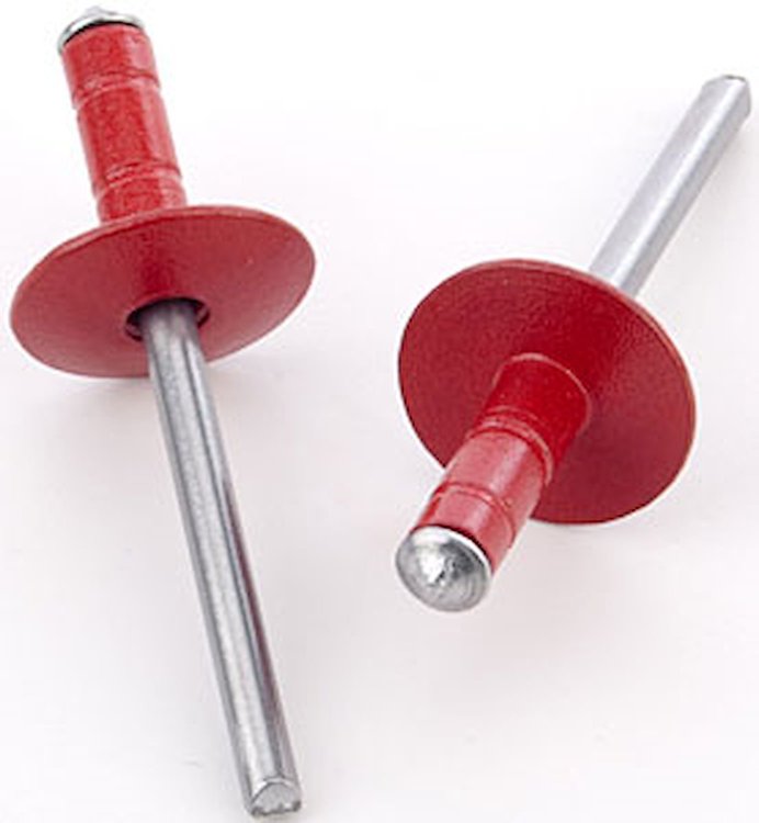Rivets 3/16" Rivets, 5/8" Head, up to 3/8" grip