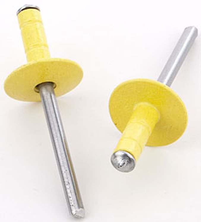 Rivets 3/16" Rivets, 5/8" Head, up to 3/8" grip
