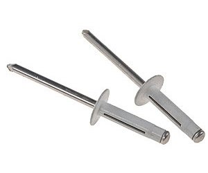 Tri-Fold Rivets White