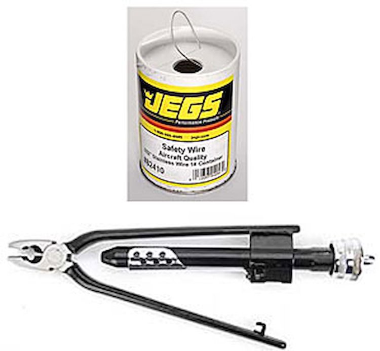 9" Safety Wire Pliers With Wire Safety Wire: 1#, .032" Stainless Steel