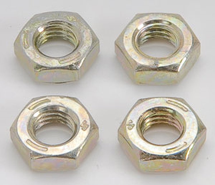 Zinc Plated Steel Jam Nuts 1/4"-28 RH