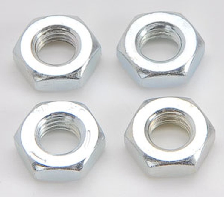 Zinc Plated Steel Jam Nuts 1/4"-28 LH