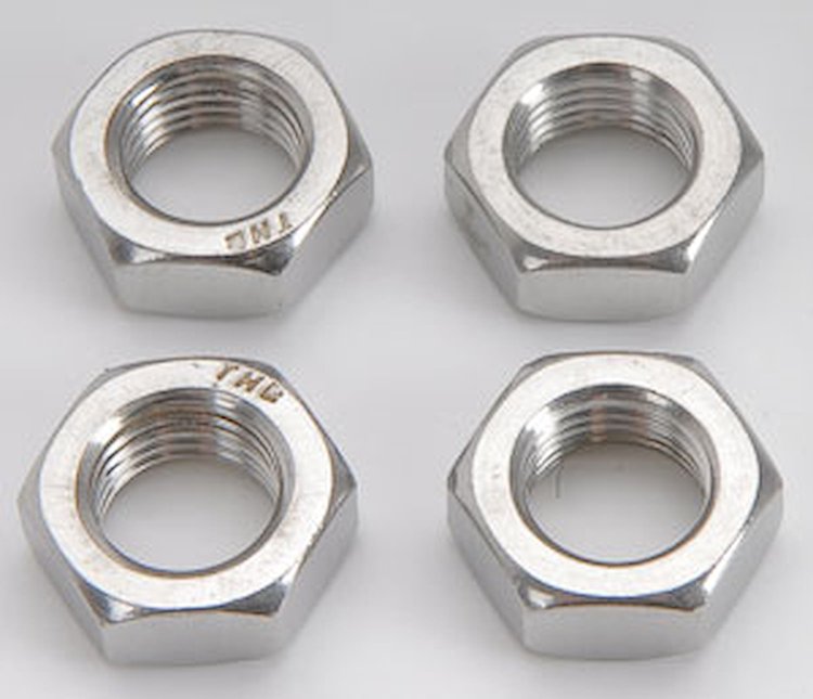 Stainless Steel Jam Nuts 1/2"-20 RH