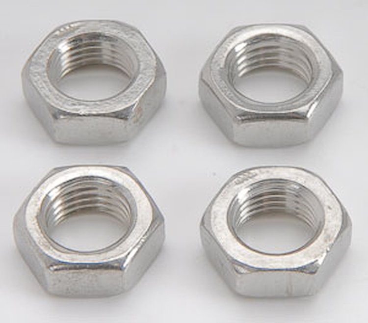 Stainless Steel Jam Nuts 3/8"-24 LH