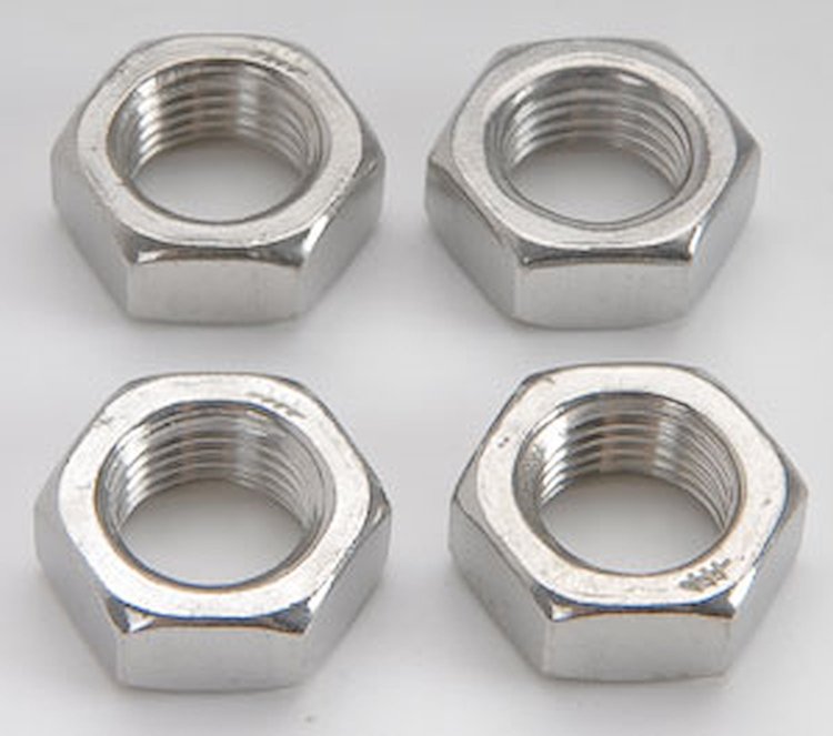 Stainless Steel Jam Nuts 1/2"-20 LH