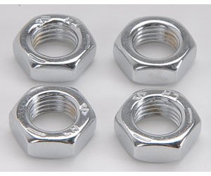 Chrome Plated Steel Jam Nuts 3/8"-24 LH