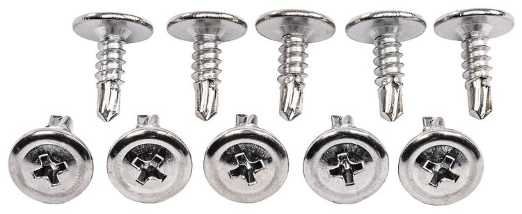 Phillips Oval Head Screws 8 x 1/2 in. [Chrome]